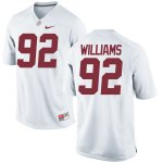 Men's Alabama Crimson Tide #92 Quinnen Williams White Game NCAA College Football Jersey 2403EZJM6